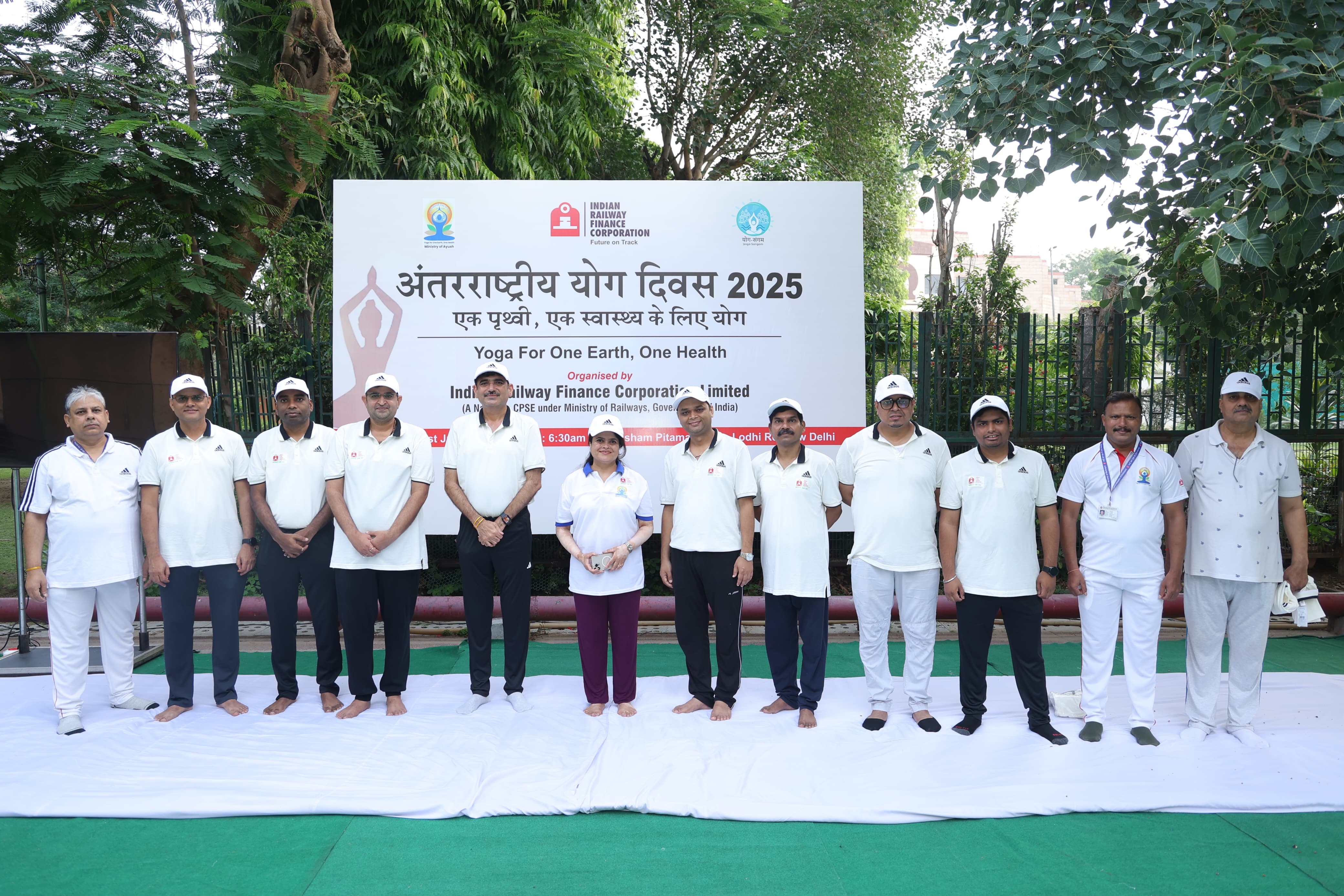 Celebration of "International Day of Yoga" at IRFC