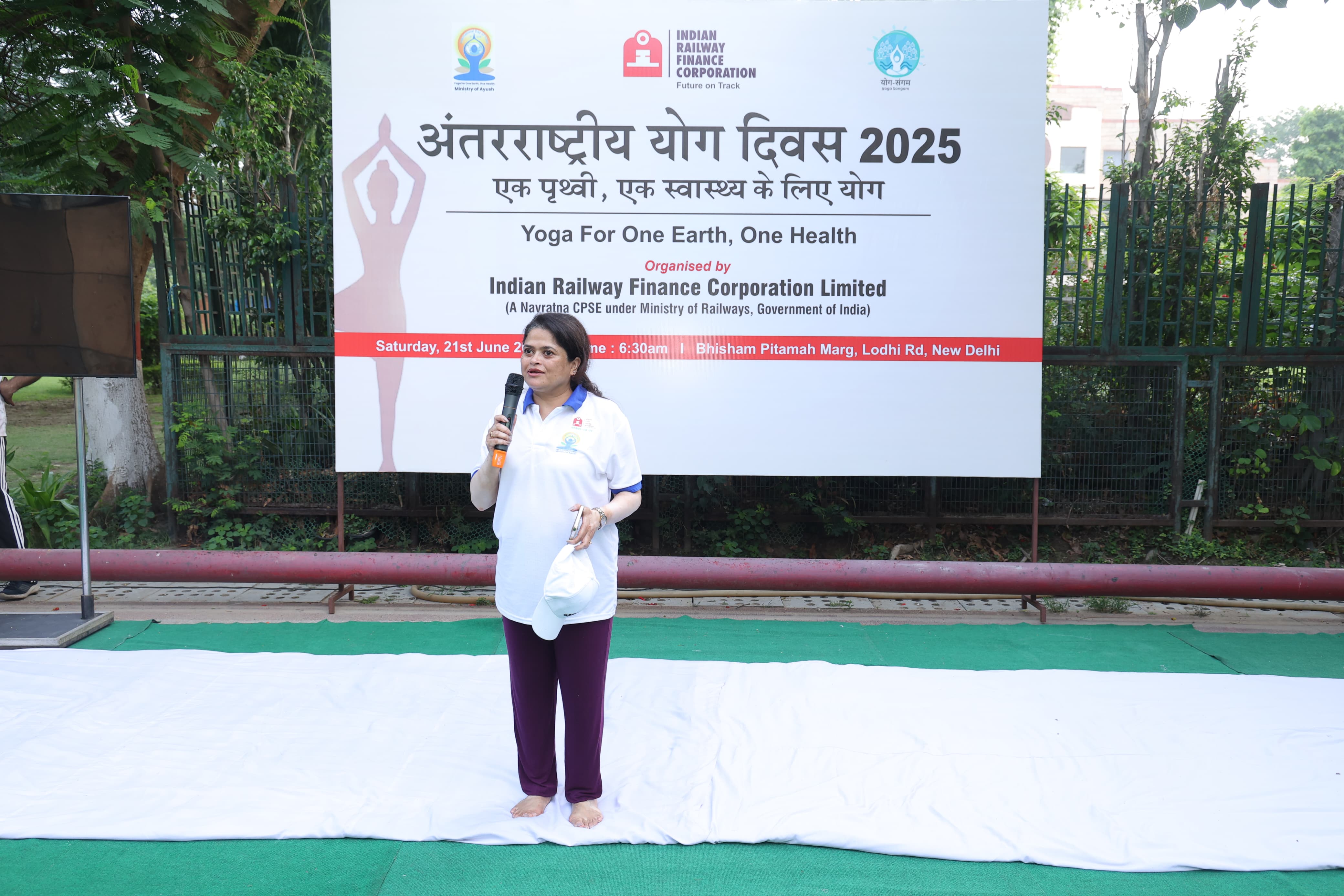 Celebration of "International Day of Yoga" at IRFC