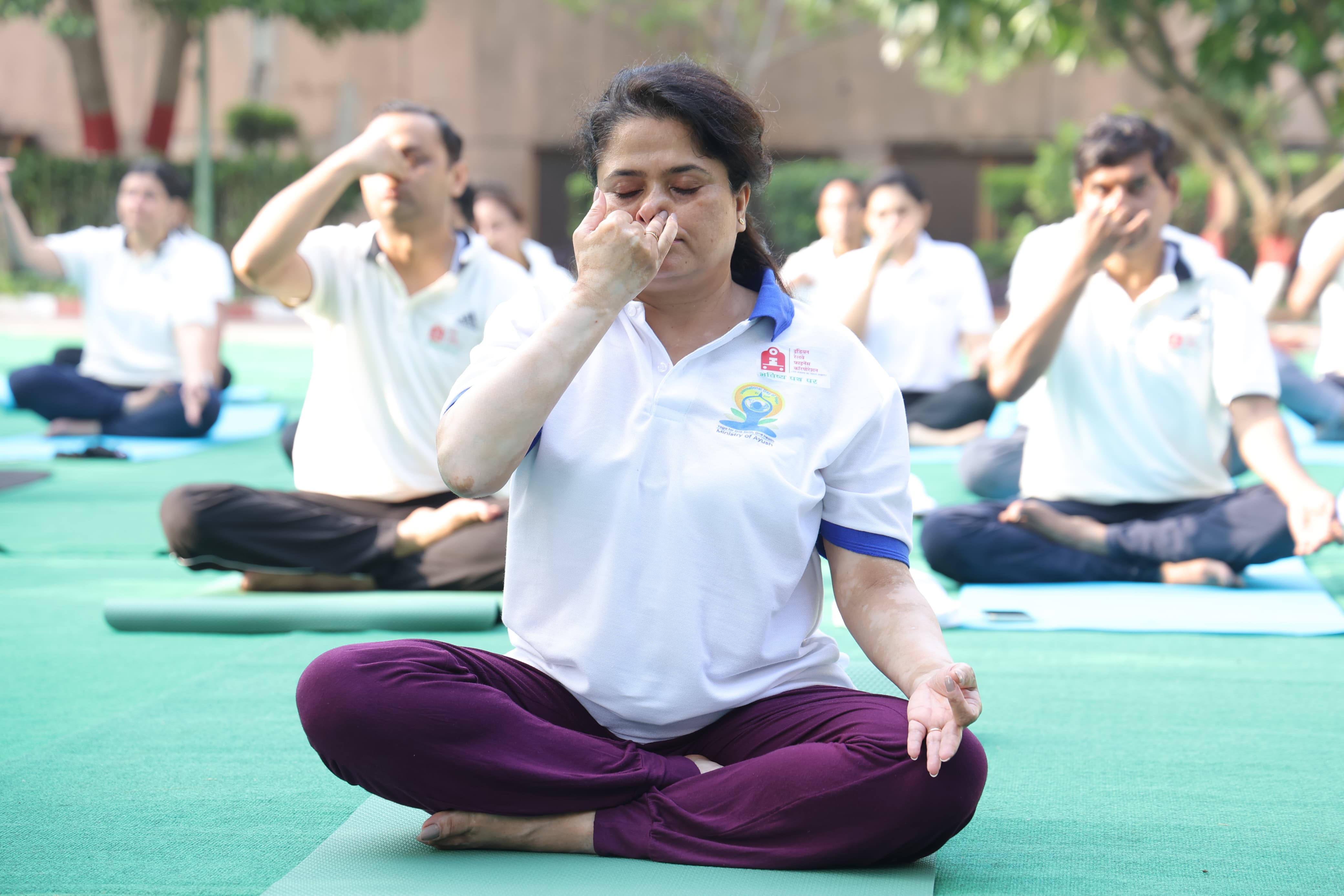 Celebration of "International Day of Yoga" at IRFC