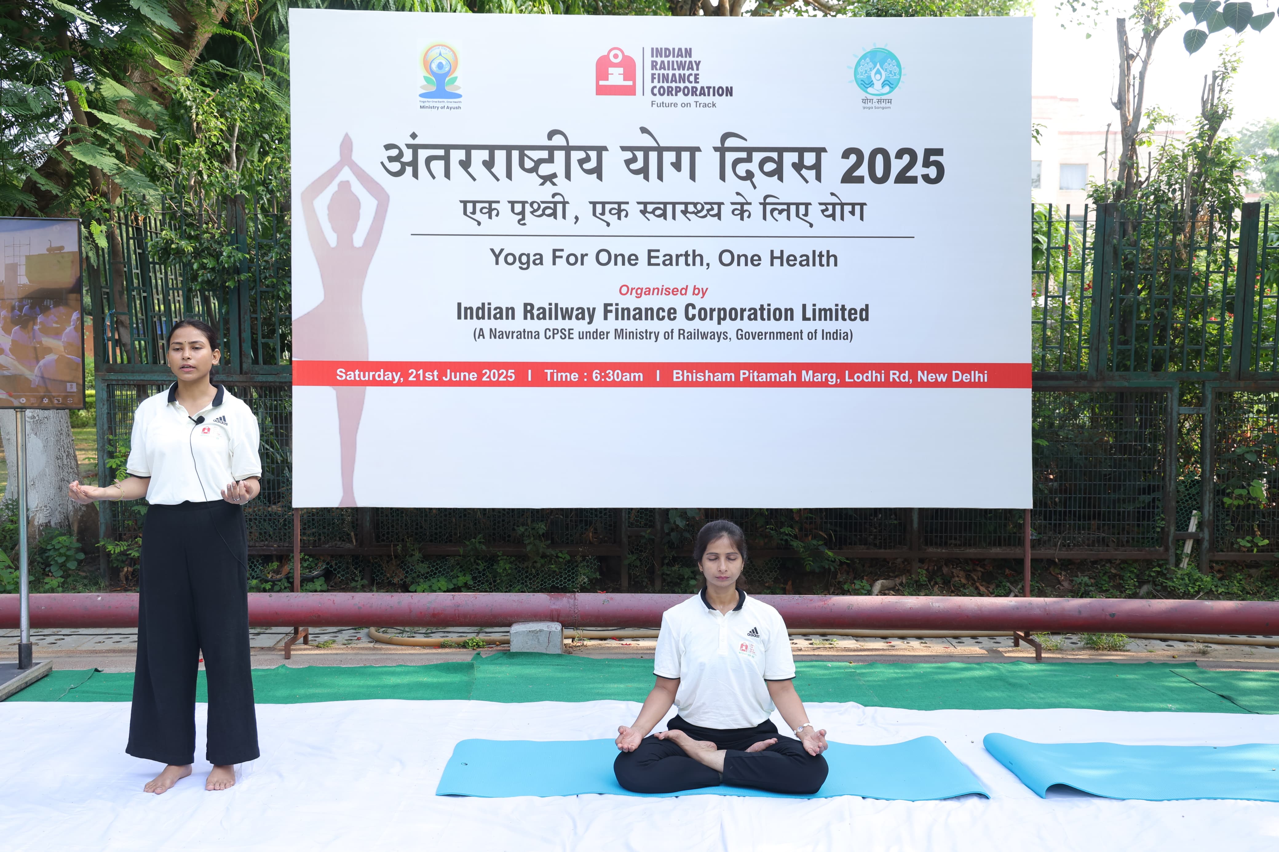 Celebration of "International Day of Yoga" at IRFC